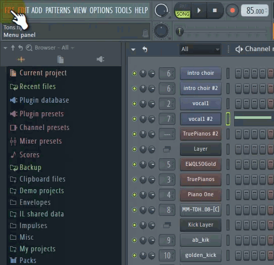 import sounds into fl studio 12