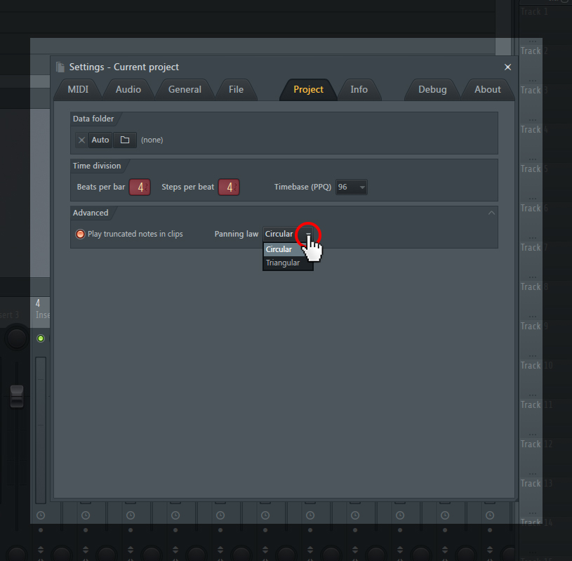 How to change panning law in FL Studio - Zanderjaz