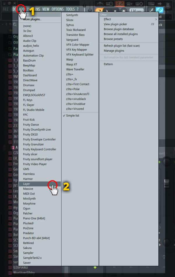 sunete de stratificare FL studio 