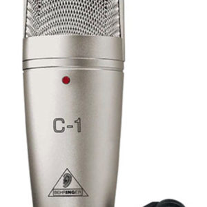 behringer c1 condenser microphone front view