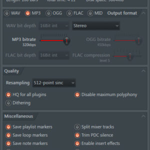 Best export settings for FL Studio MP3 and WAV files - Zanderjaz